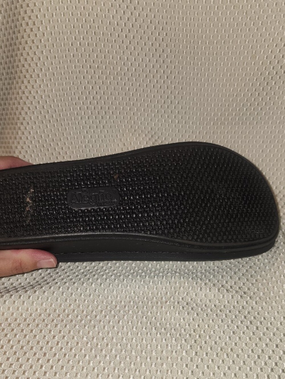 Alegria Black Textured Mary Jane Flats - Picture 6 of 11